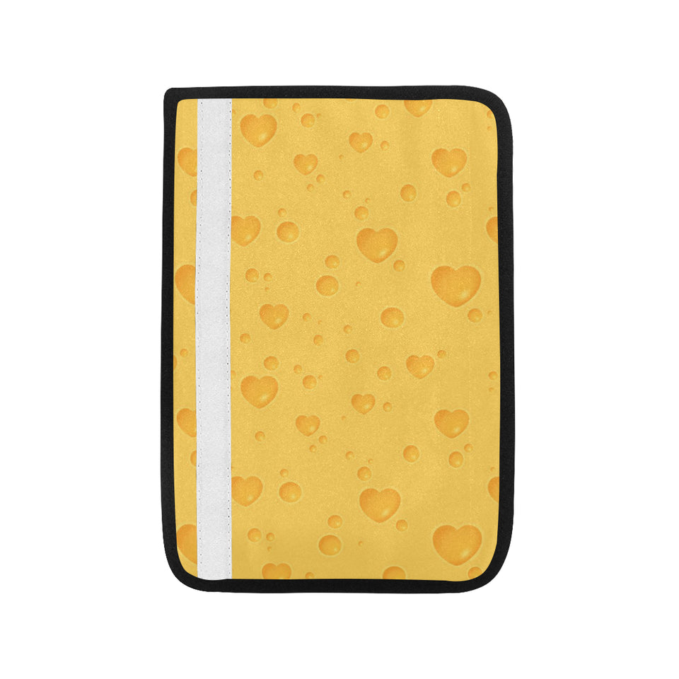 Cheese Heart Texture Pattern Car Seat Belt Cover