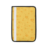 Cheese Heart Texture Pattern Car Seat Belt Cover