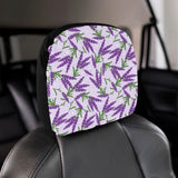 Lavender Pattern Car Headrest Cover