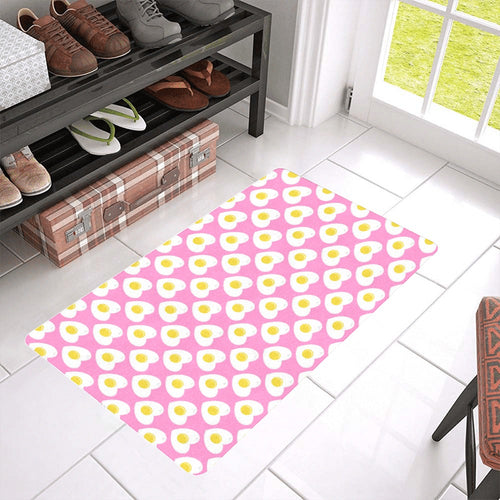 Fried Eggs Pattern Print Design 02 Doormat