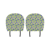 Blueberry Leaves Pattern Car Headrest Cover