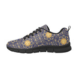 Sun Pattern Men's Sneakers Black