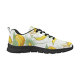 Banana Pattern Background Men's Sneakers Black