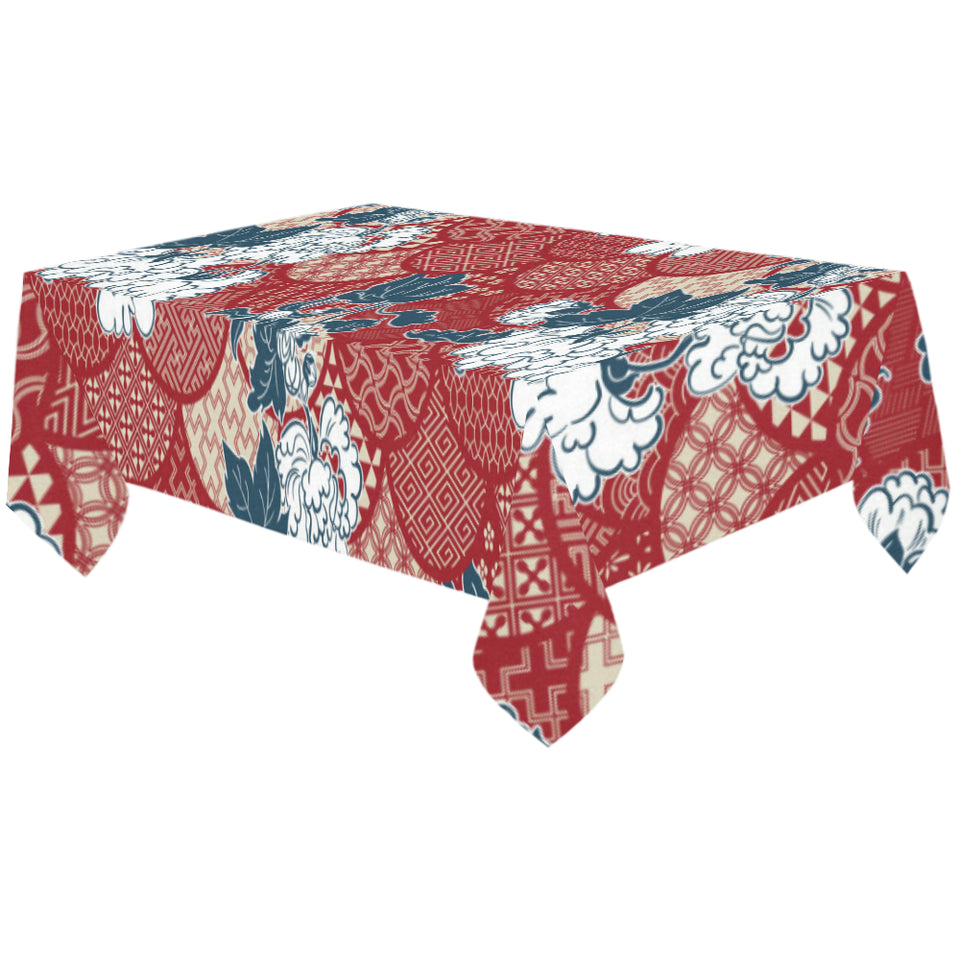 Red Theme Japanese Pattern Tablecloth