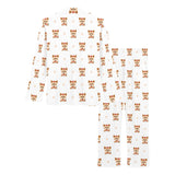 Yorkshire Terrier Pattern Print Design 03 Women's Long Pajama Set