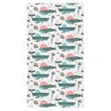Whale Jelly Fish Pattern Bath Towel