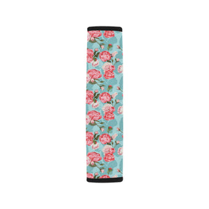 Rose Pattern Print Design 03 Car Seat Belt Cover