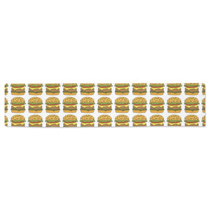 Hamburger Pattern Print Design 05 Table Runner