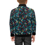 Swallow Pattern Print Design 04 Kids' Boys' Girls' Bomber Jacket