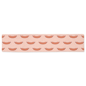 Sausage Pattern Print Design 01 Table Runner