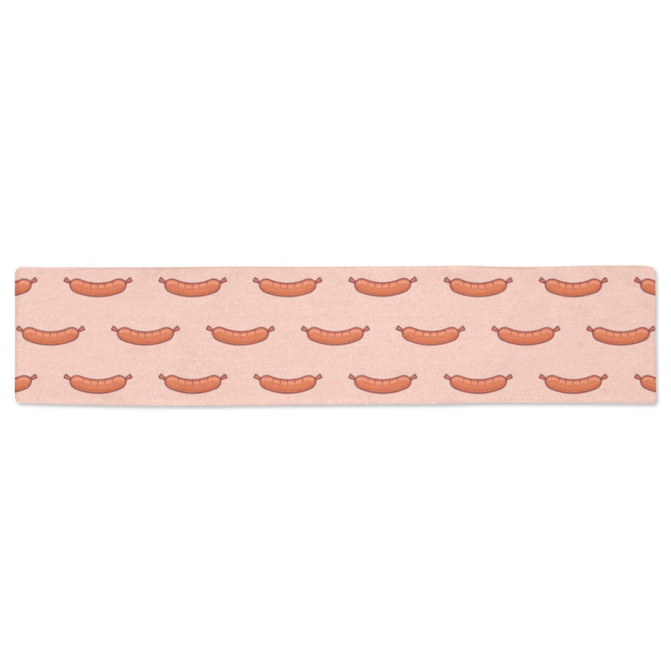 Sausage Pattern Print Design 01 Table Runner