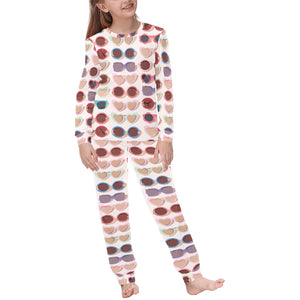 Sun Glasses Pattern Print Design 04 Kids' Boys' Girls' All Over Print Pajama Set