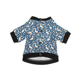 Pelican Pattern Print Design 01 All Over Print Pet Dog Round Neck Fuzzy Shirt