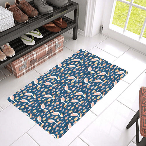 Pelican Pattern Print Design 01 Doormat
