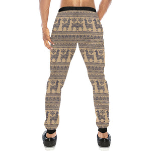 Llama Pattern Ethnic Motifs Unisex Casual Sweatpants