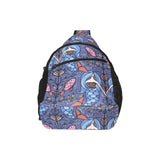 Mermaid Pattern All Over Print Chest Bag