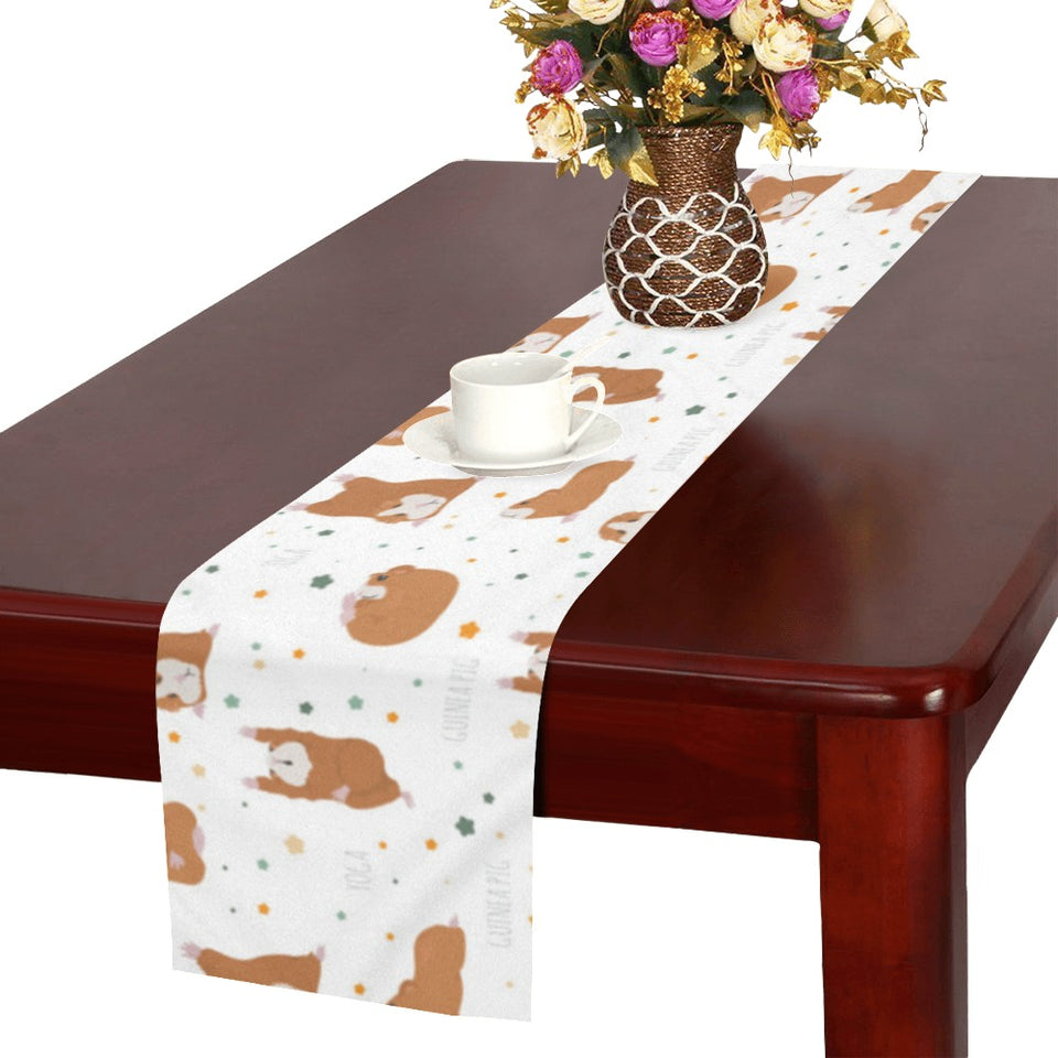 Guinea Pig Pattern Print Design 01 Table Runner