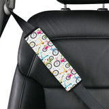 Bicycle Pattern Print Design 02 Car Seat Belt Cover