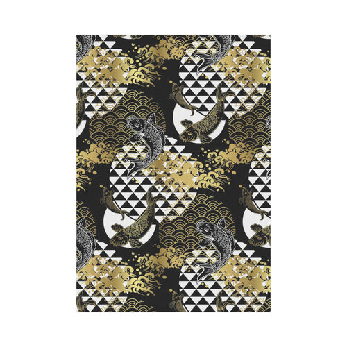 Koi Fish Carp Fish Japanese Pattern House Flag Garden Flag