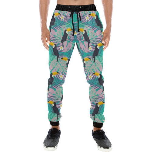 Toucan Pattern Background Unisex Casual Sweatpants