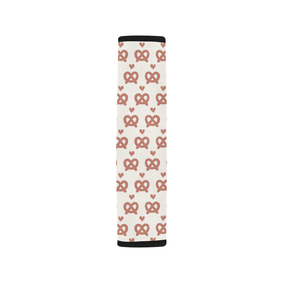 Pretzels Pattern Print Design 01 Car Seat Belt Cover