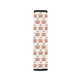 Pretzels Pattern Print Design 01 Car Seat Belt Cover