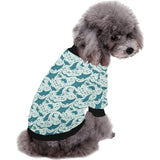 Stingray Pattern Print Design 01 All Over Print Pet Dog Round Neck Fuzzy Shirt