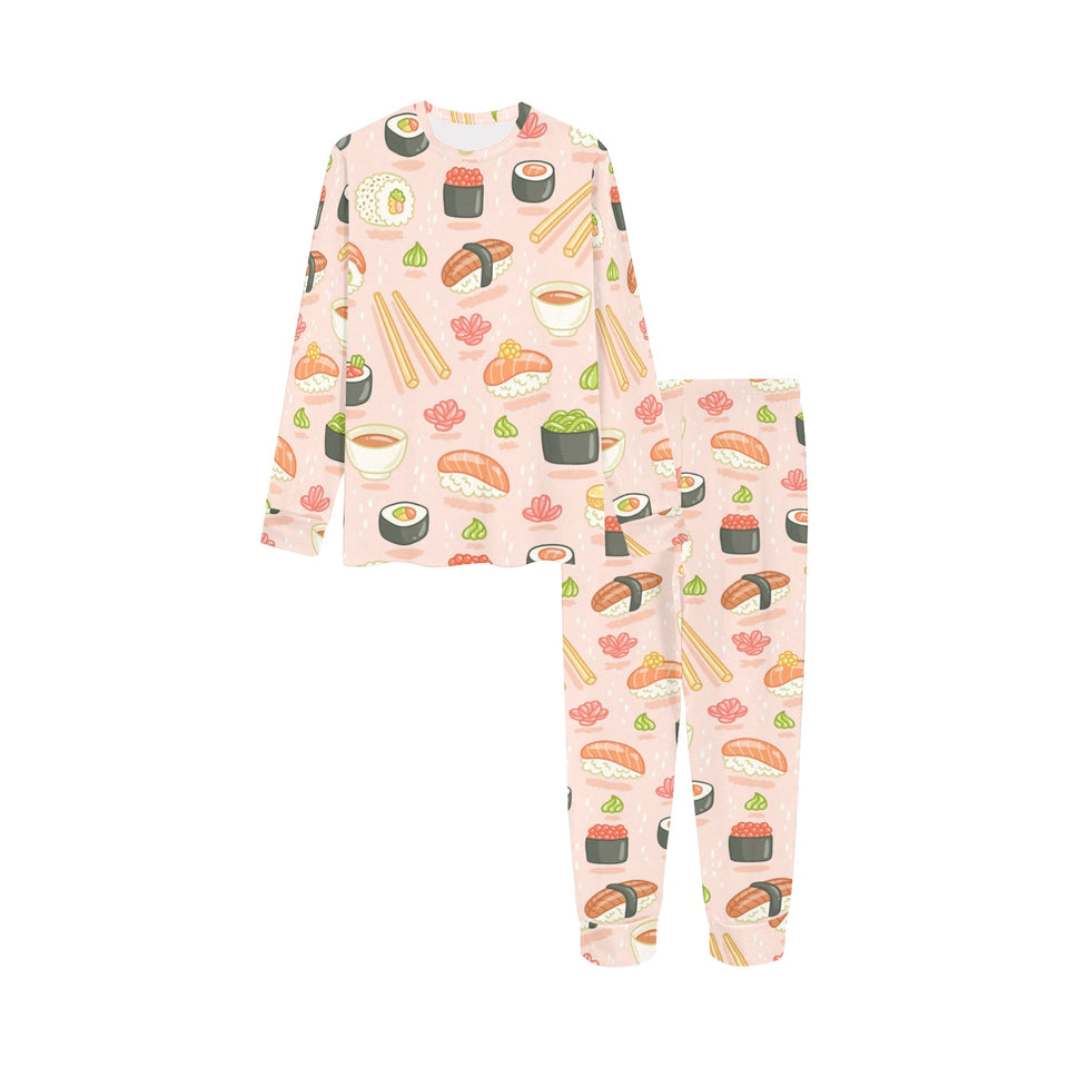 Sushi Pattern Background Kids' Boys' Girls' All Over Print Pajama Set