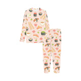 Sushi Pattern Background Kids' Boys' Girls' All Over Print Pajama Set