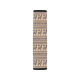 Llama Pattern Ethnic Motifs Car Seat Belt Cover