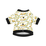 Sandwich Pattern Print Design 05 All Over Print Pet Dog Round Neck Fuzzy Shirt