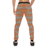 Rhino Pattern Theme Unisex Casual Sweatpants