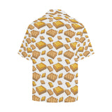 Bread Toast Pattern Print Design 03 Men's All Over Print Hawaiian Shirt (Model T58)