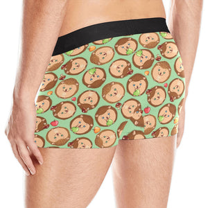 Hedgehog Pattern Print Design 01 Men's All Over Print Boxer Briefs Men's Underwear