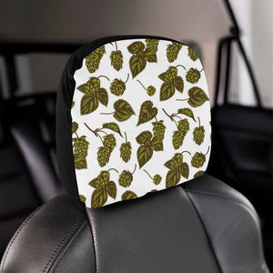 Hop Leaves Pattern Car Headrest Cover