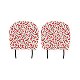 Red Chili Pattern Car Headrest Cover