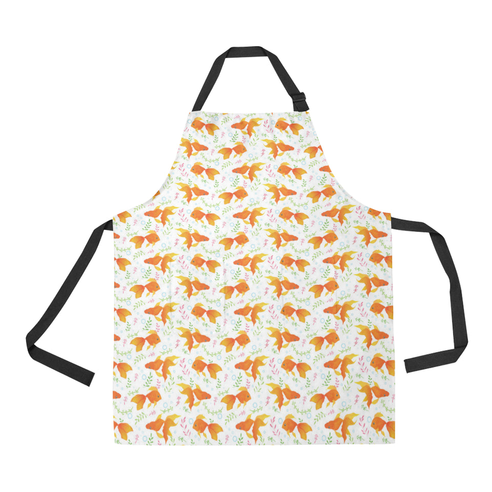 Goldfish Pattern Print Design 03 Adjustable Apron