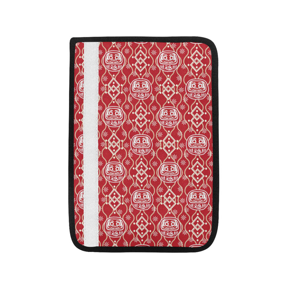 Daruma Red Pattern Car Seat Belt Cover