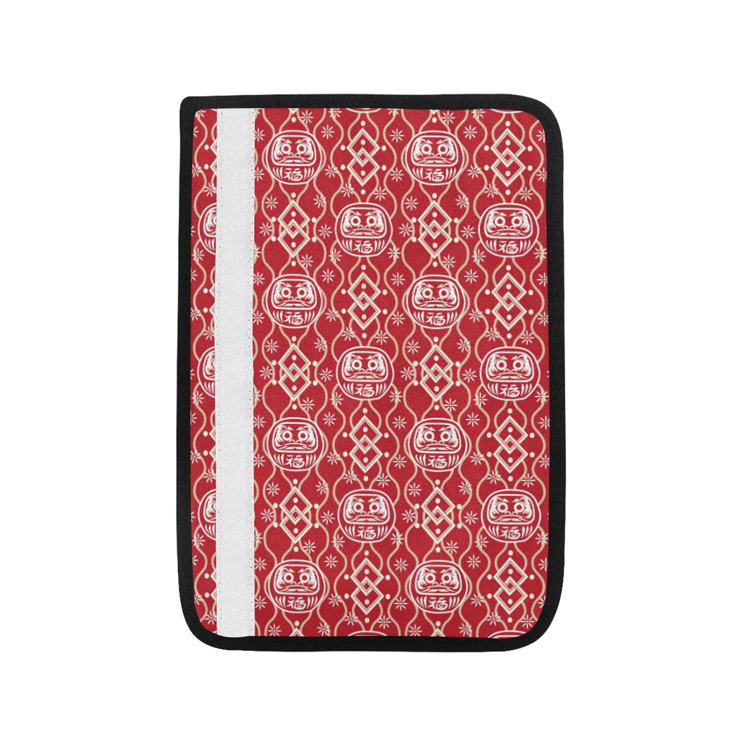 Daruma Red Pattern Car Seat Belt Cover