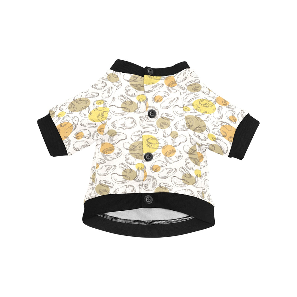 Potato Chips Pattern Print Design 02 All Over Print Pet Dog Round Neck Fuzzy Shirt