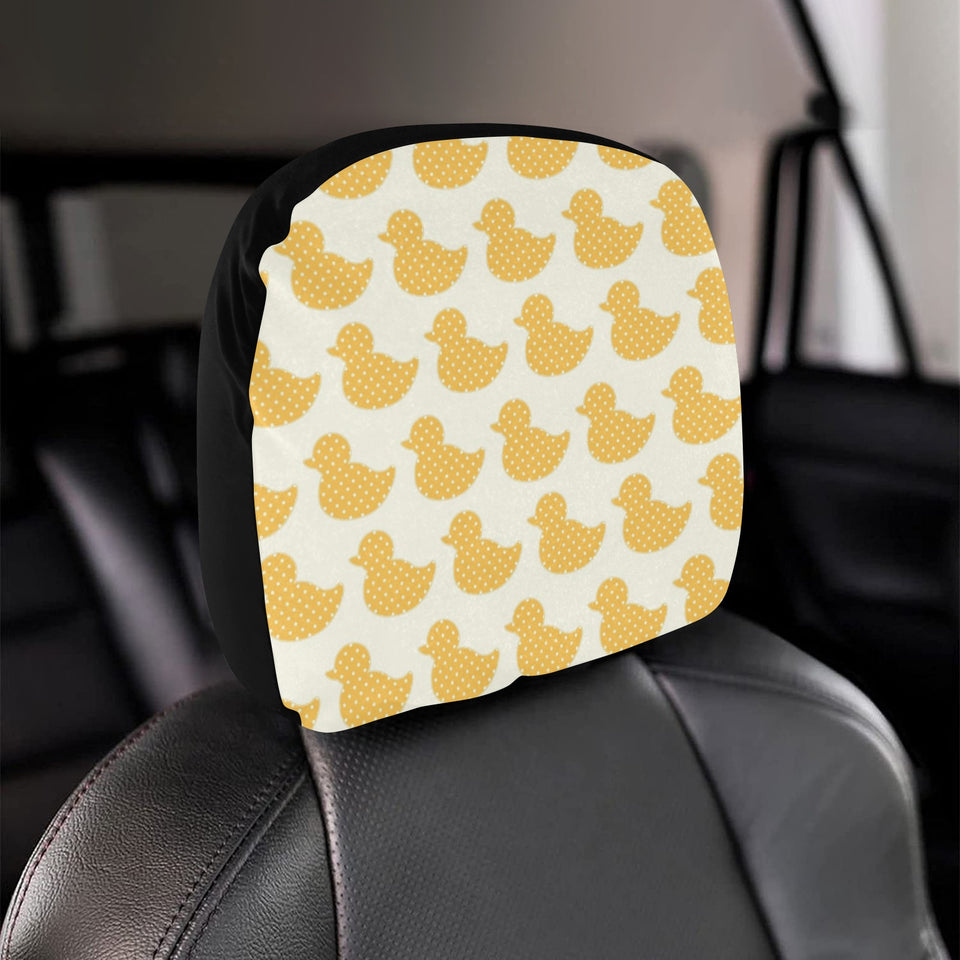 Duck Pattern Print Design 05 Car Headrest Cover