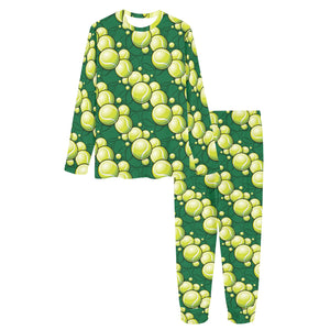 Tennis Pattern Print Design 04 Women's All Over Print Pajama Set