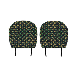 Horseshoes Pattern Print Design 04 Car Headrest Cover