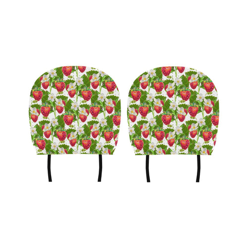 Strawberry Pattern Car Headrest Cover