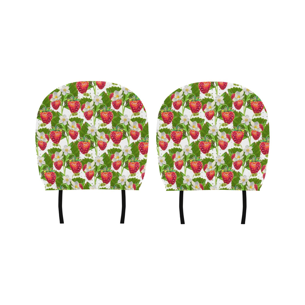 Strawberry Pattern Car Headrest Cover