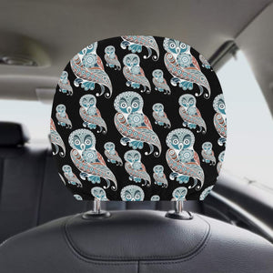 Owl Tribal Pattern Car Headrest Cover