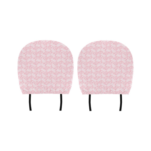 Sakura Pink Pattern Car Headrest Cover