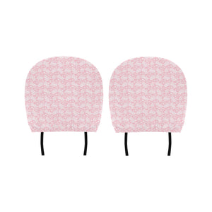 Sakura Pink Pattern Car Headrest Cover