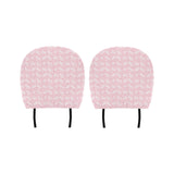 Sakura Pink Pattern Car Headrest Cover