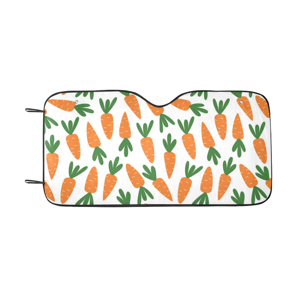 Carrot Pattern Print Design 05 Car Sun Shade